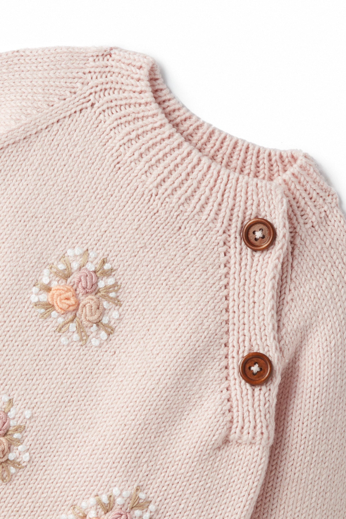 Flower Embroidered Sweater