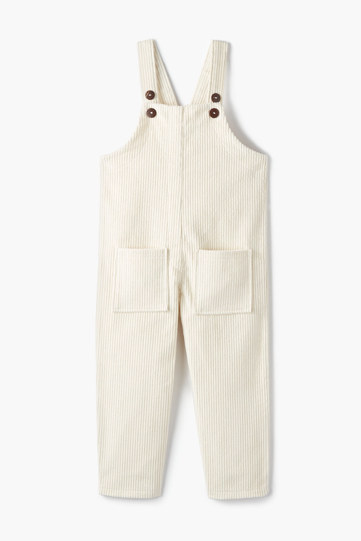 Vanilla White Corduroy Jumpsuit