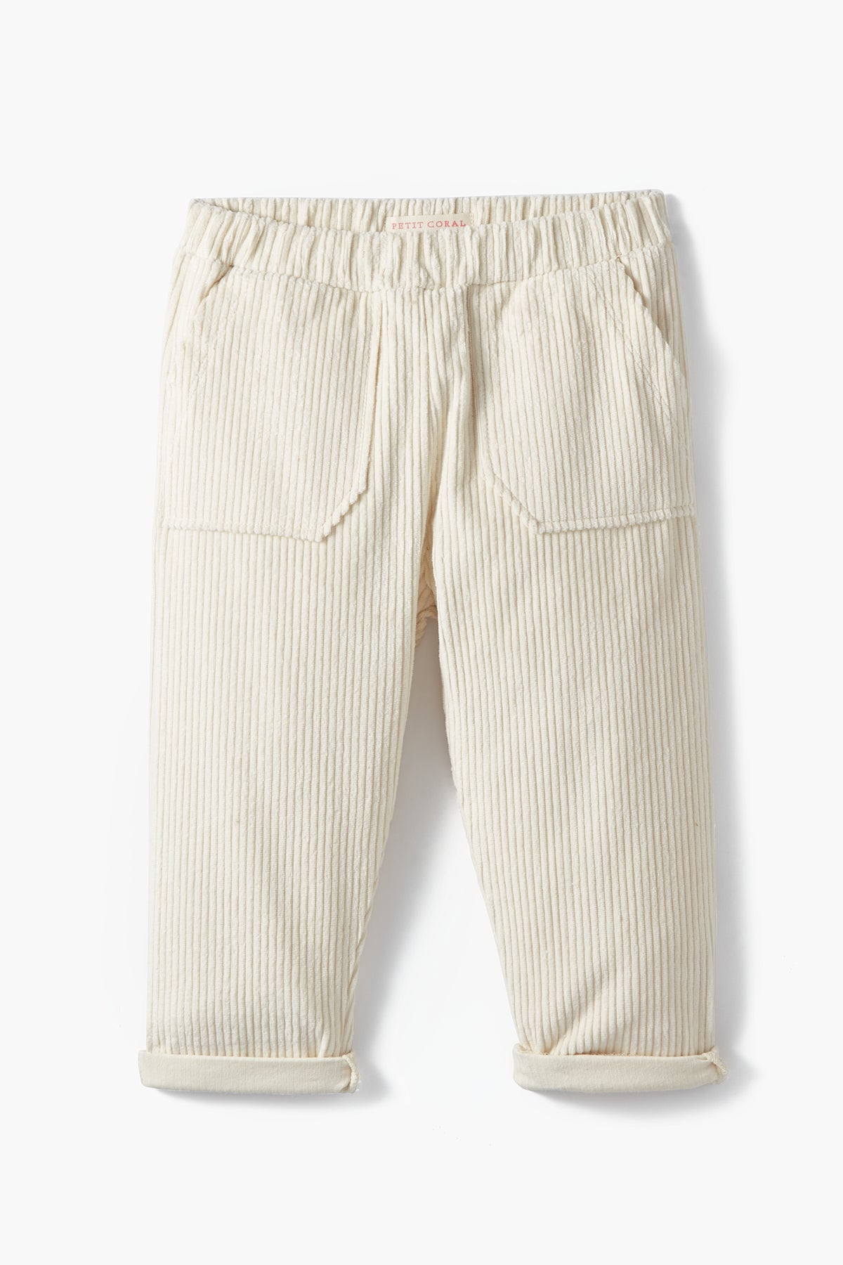 Vanilla White Corduroy Trousers