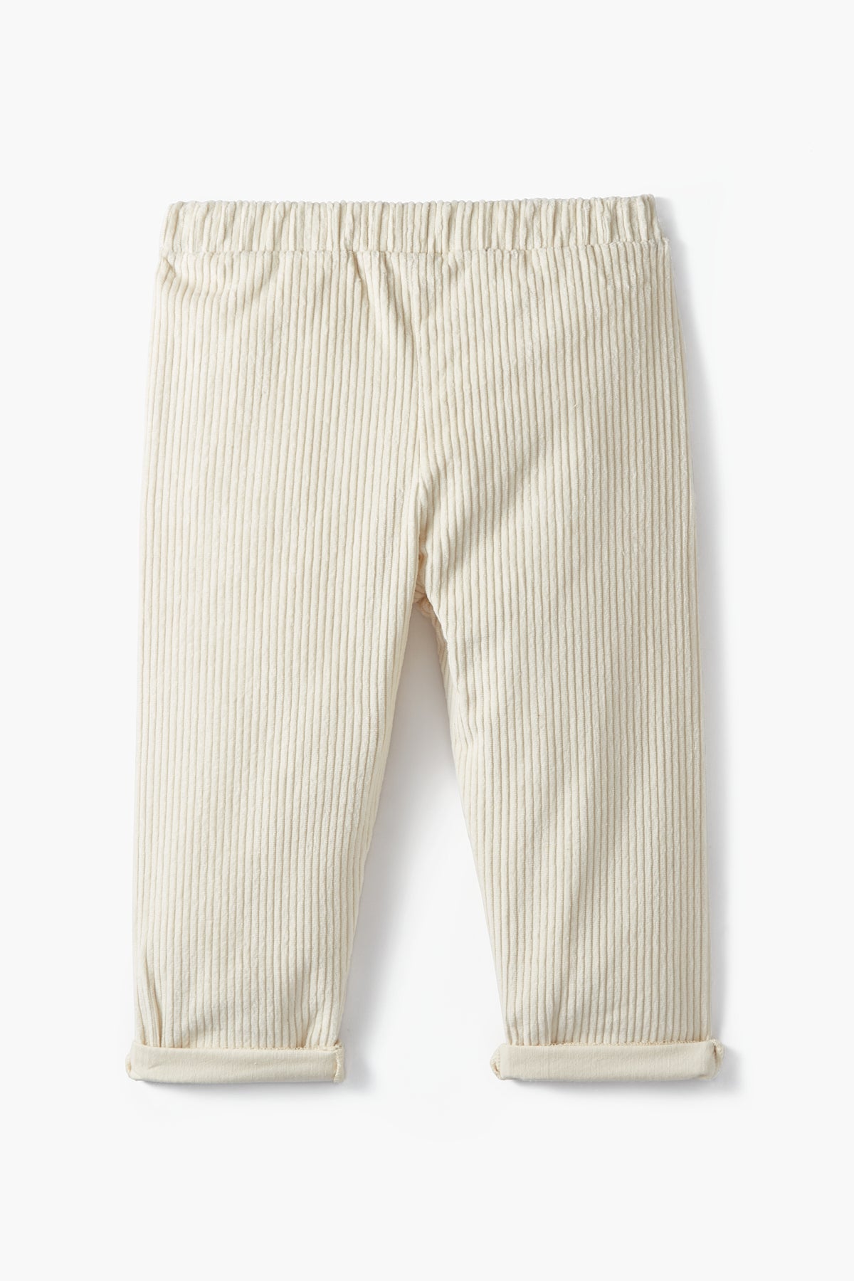Vanilla White Corduroy Trousers