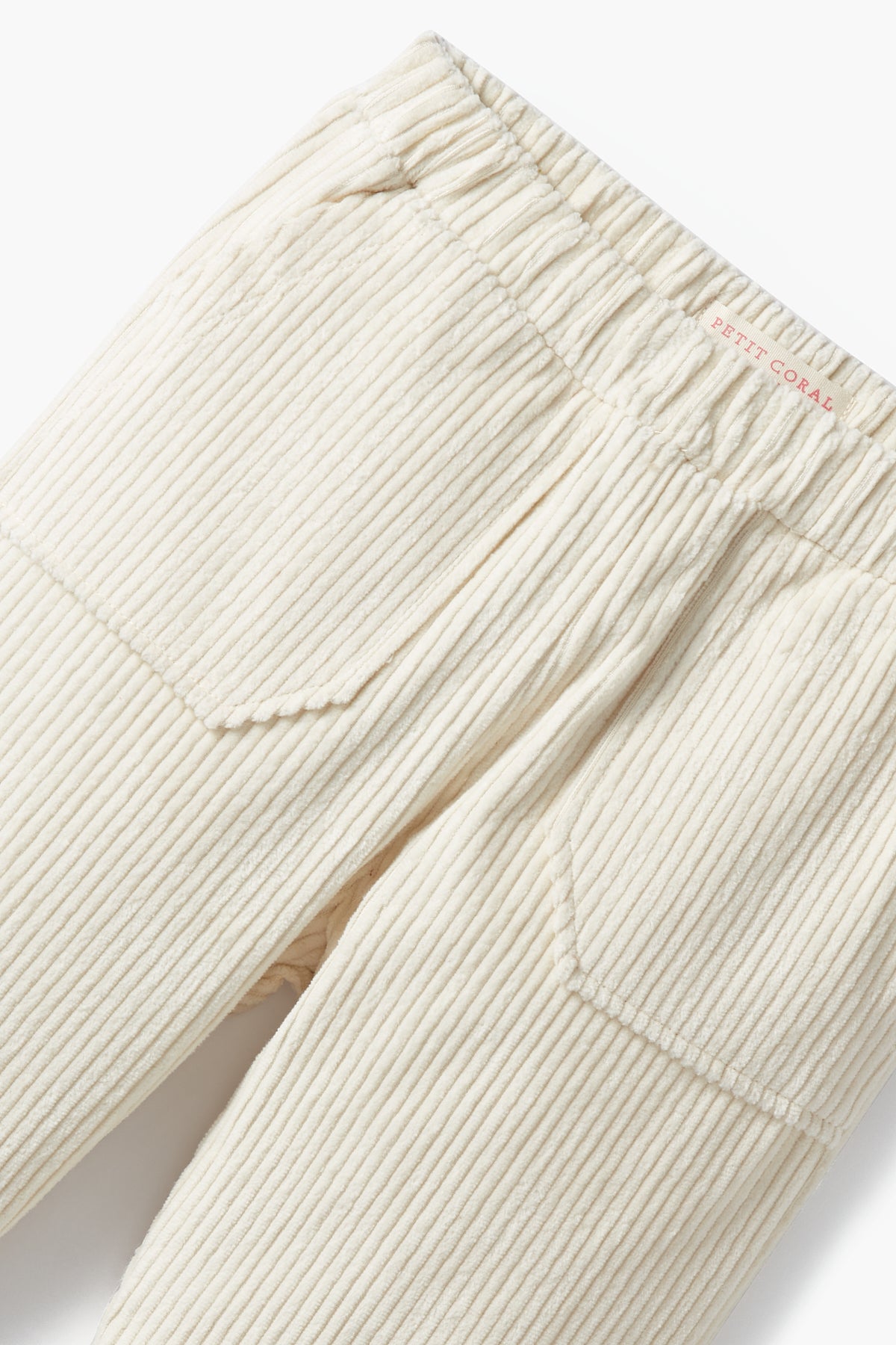 Vanilla White Corduroy Trousers