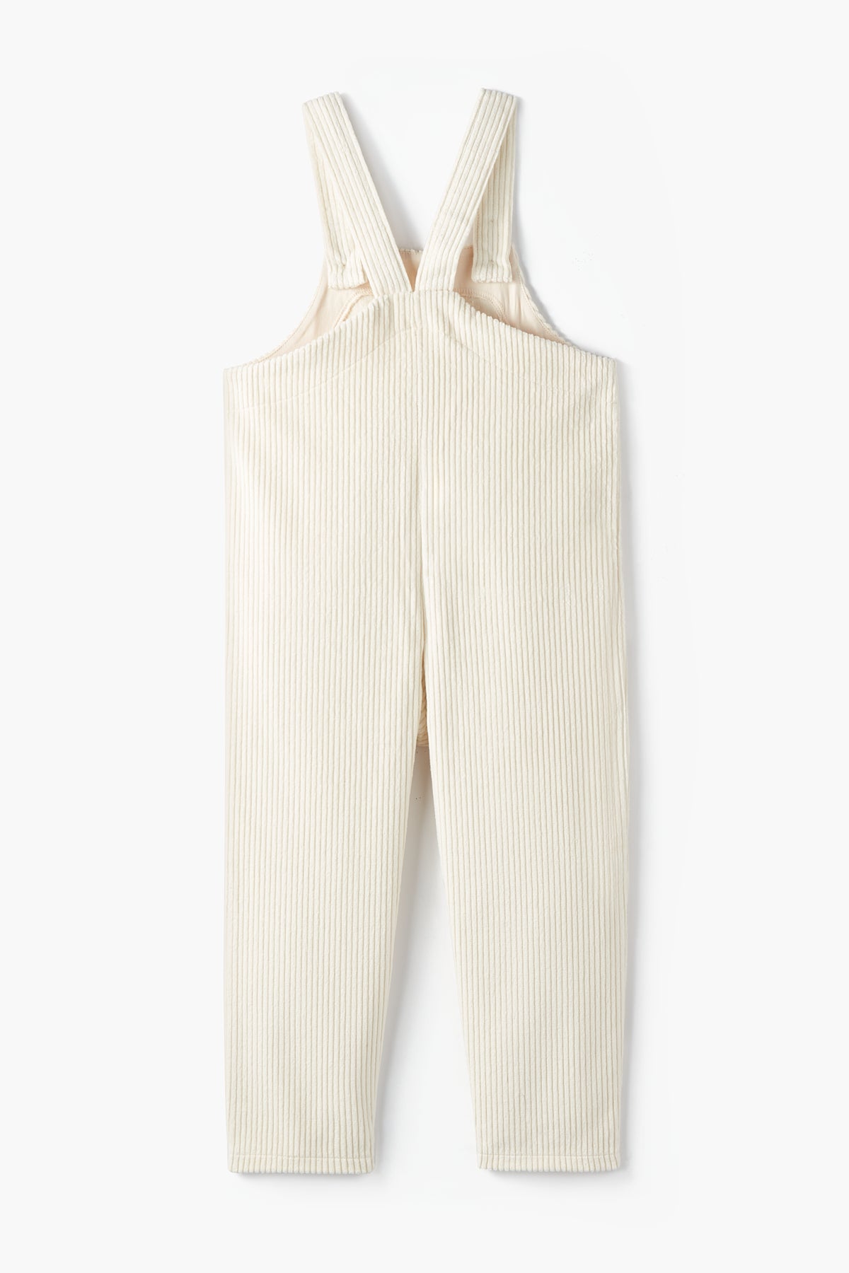 Vanilla White Corduroy Jumpsuit
