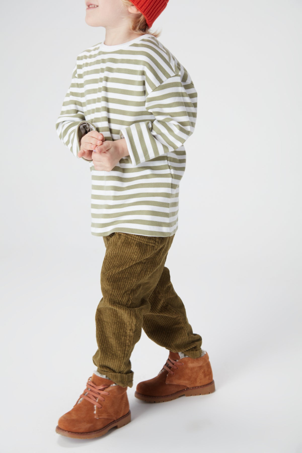 Khaki Corduroy Trousers
