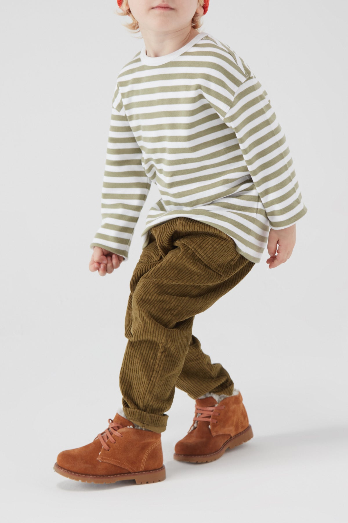 Khaki Corduroy Trousers