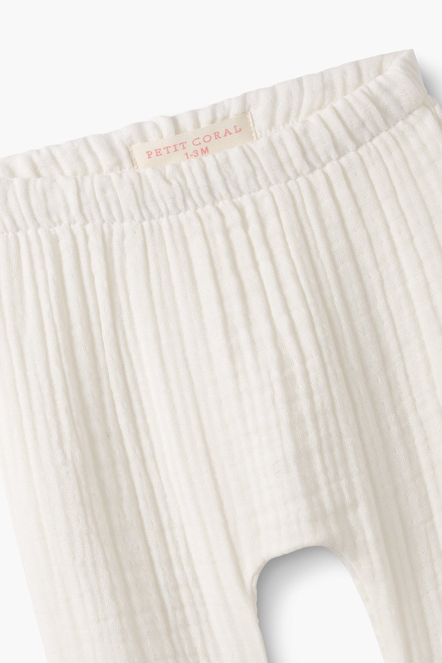 Newborn Muslin 2 Piece Set Vanilla White