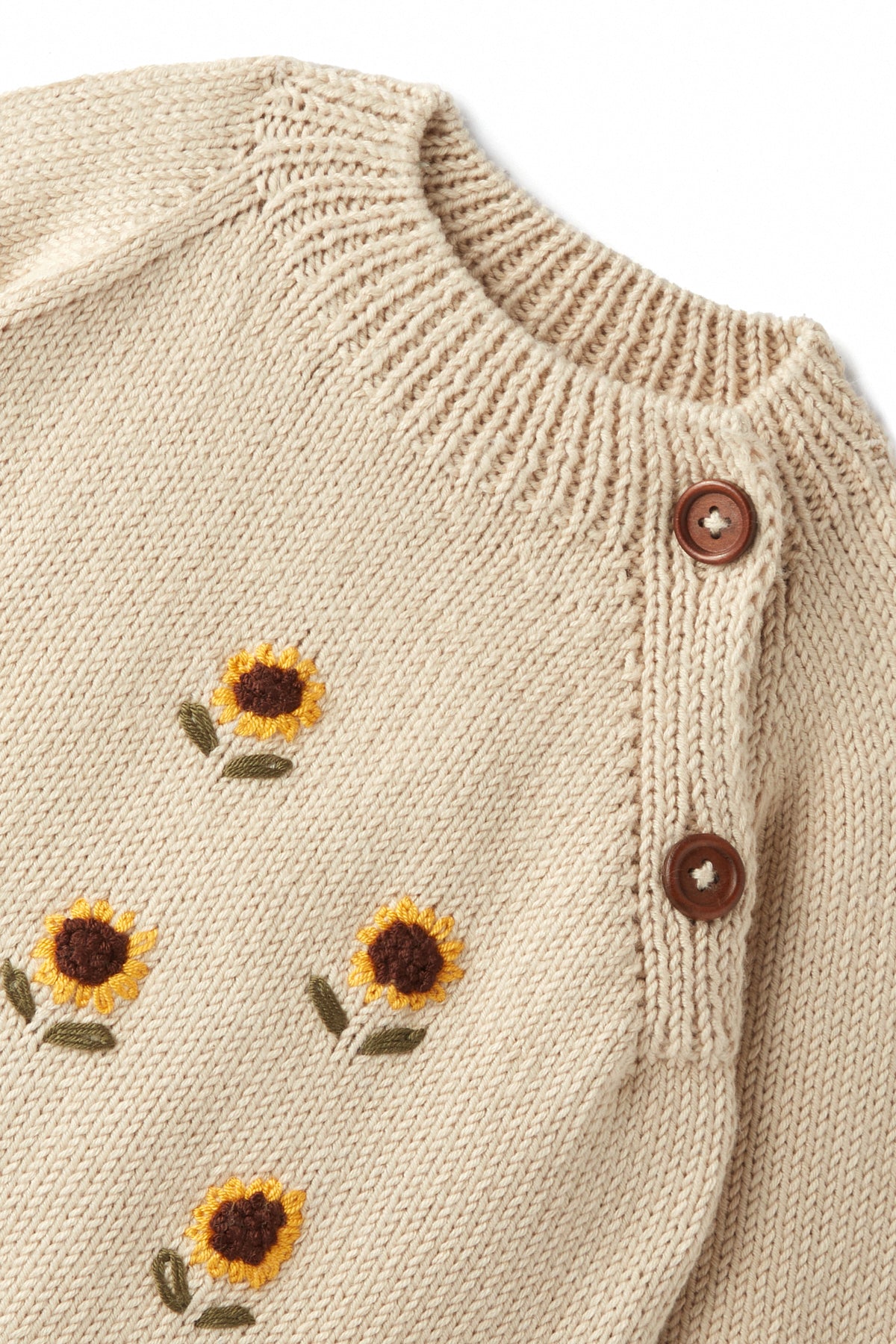 Sunflower Embroidered Sweater