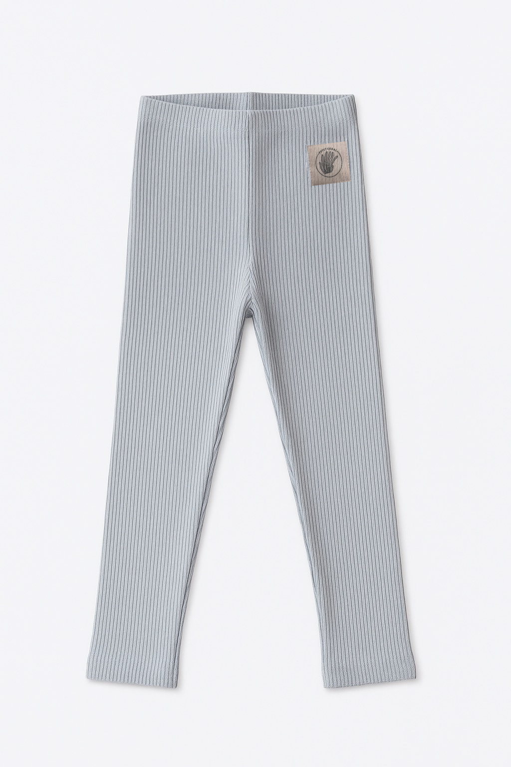 Ribbed Leggings-ice blue