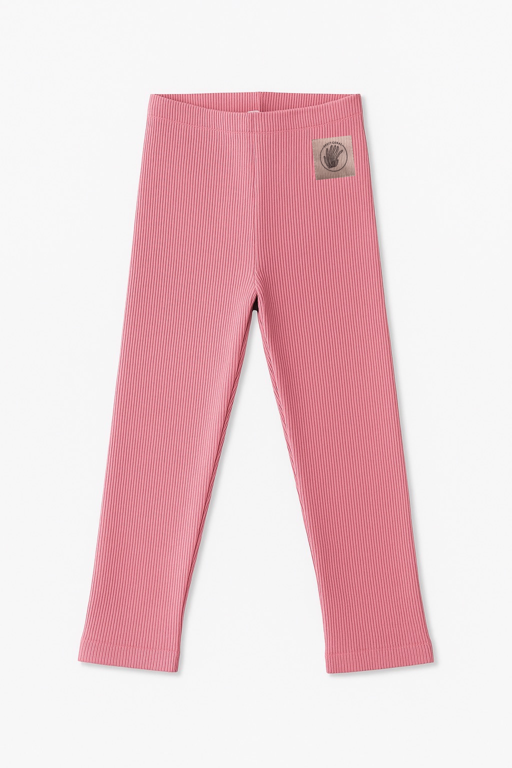 Ribbed Leggings-Pink