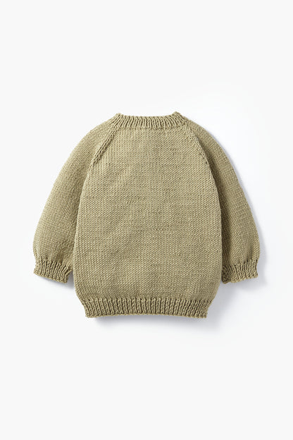 Cotton Baby Cardigan Green