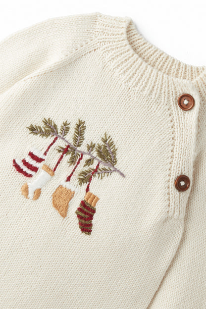 Christmas Embroidered Sweater