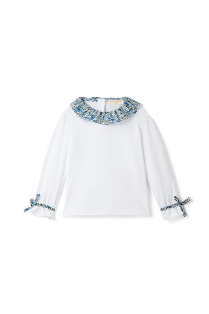 Liberty Blue Collar Top