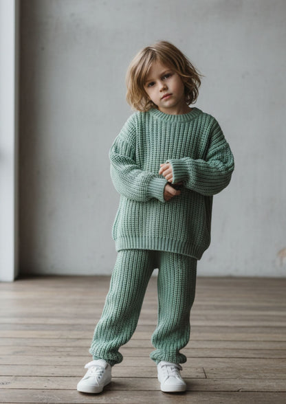 Green Knit Set