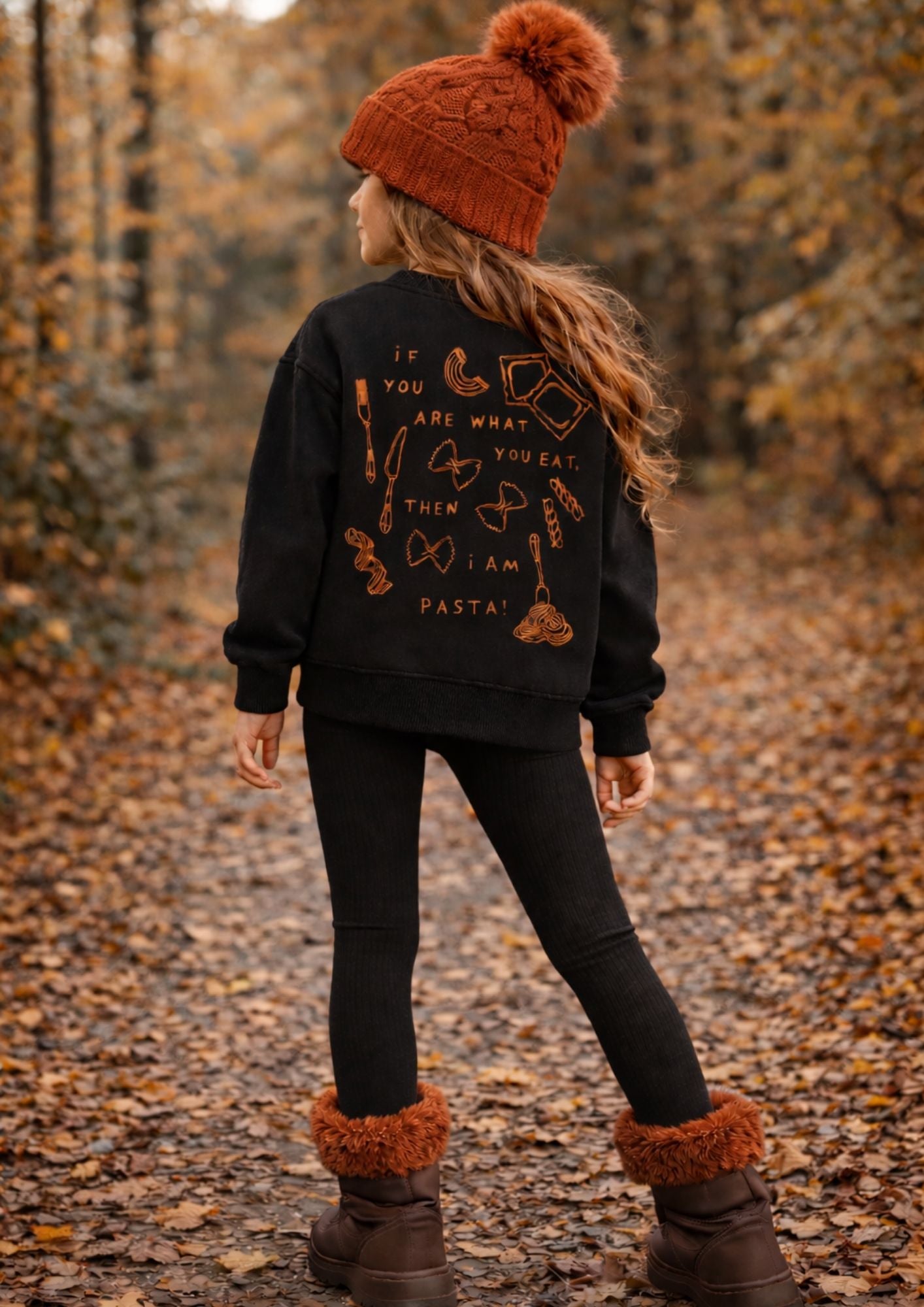 Pasta Sweatshirt - Black