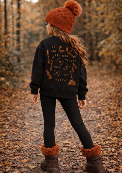 Pasta Sweatshirt - Black