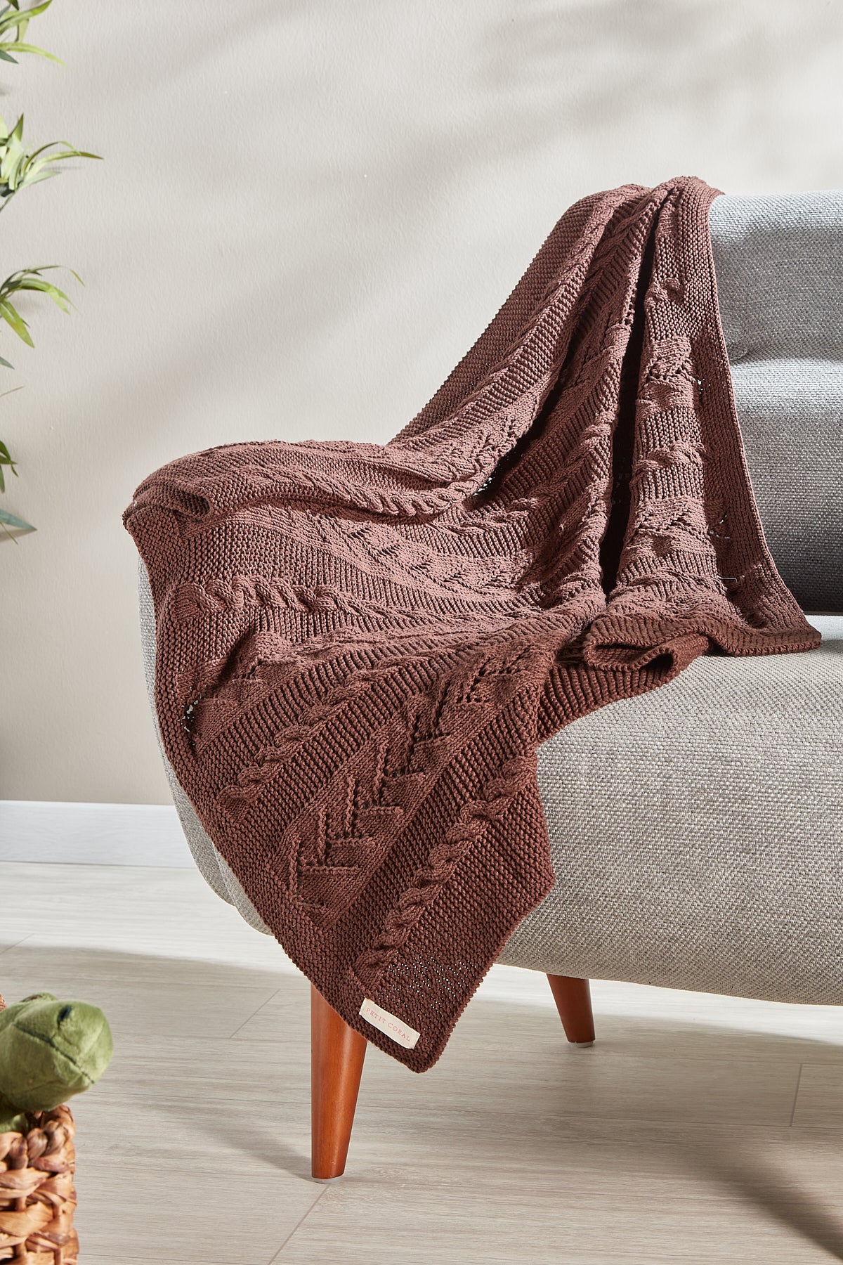 Cotton Blanket Brown
