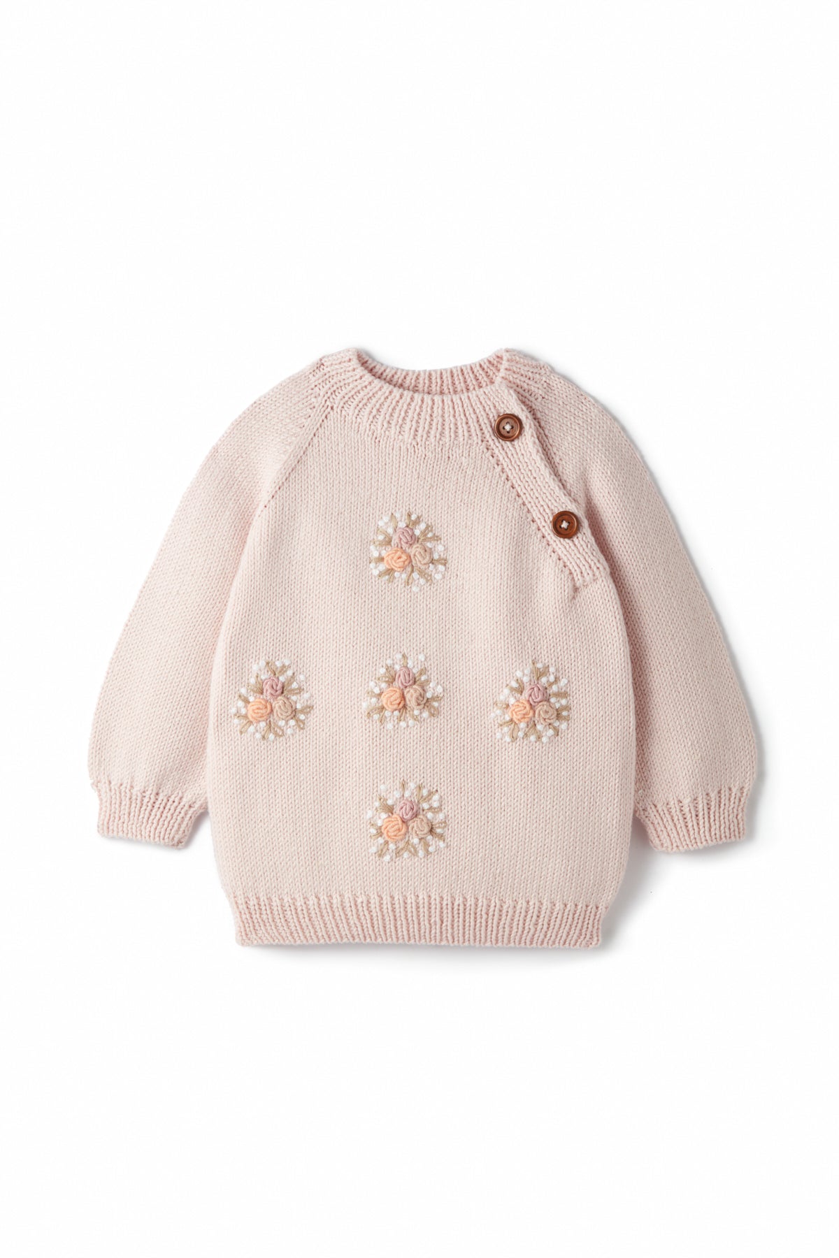 Flower Embroidered Sweater