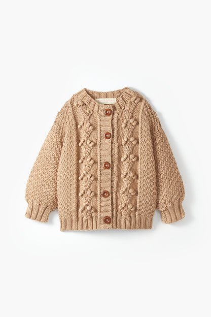 Cotton Cardigan Sand
