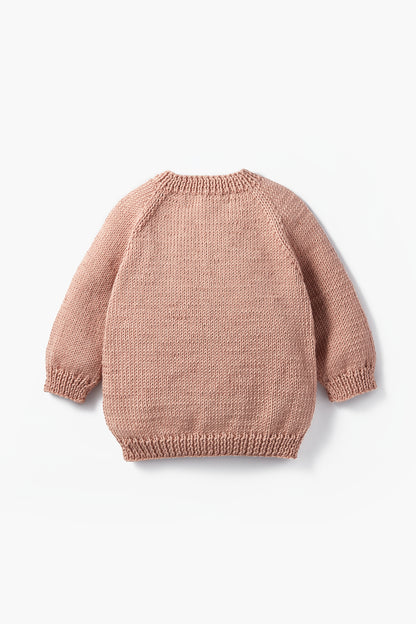 Cotton Baby Cardigan Pink