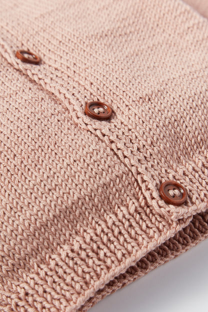 Cotton Baby Cardigan Pink